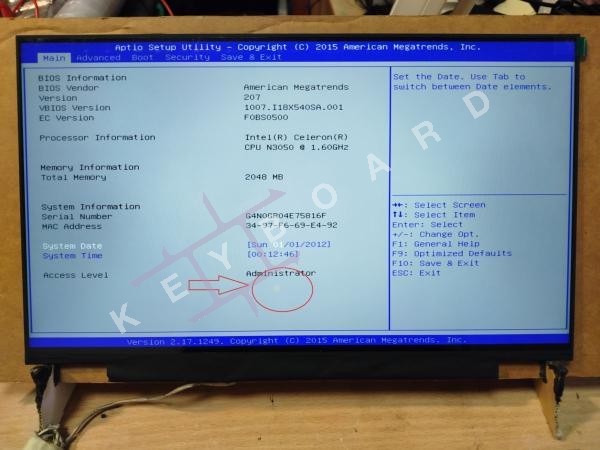 Матриця LCD до ноутбука Msi Prestige 14